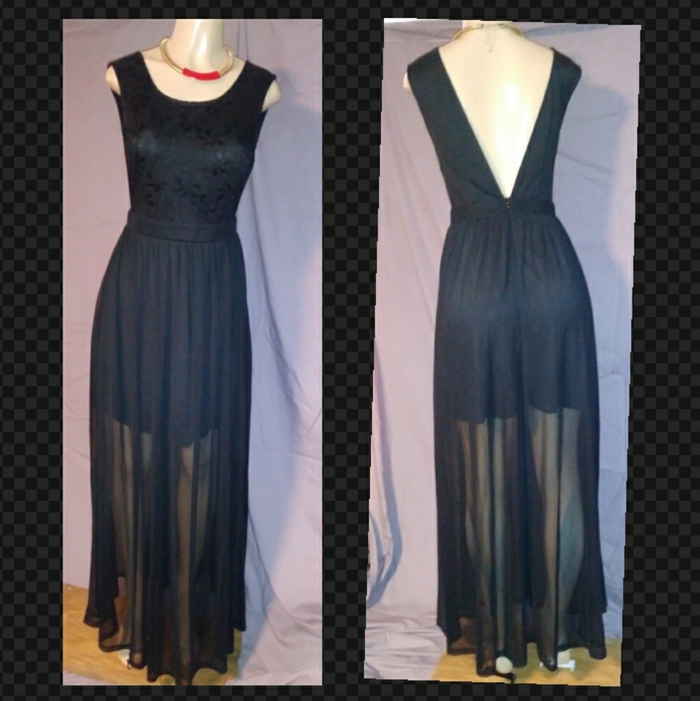 Lace maxi dress